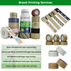 Custom Eco-friendly And Biodegradable Pressure Sensitive Rubber Self Adhesive Brown Kraft Tape