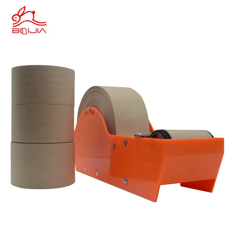Custom printed brown Water Activated gummed Kraft Paper brown paper packing tape Tape / Water Activated Reinforced Kraft Paper Tape